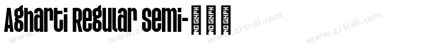 Agharti Regular Semi字体转换